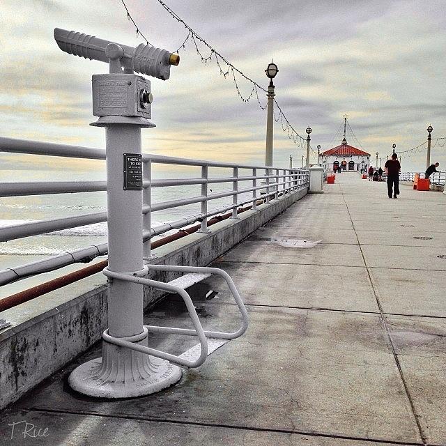 Just A Touch Of Red • Manhattan Beach Photograph by Tyler Rice