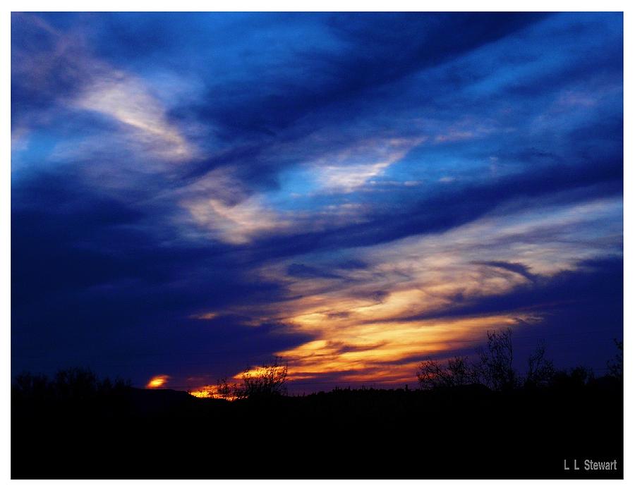 Sunset Photograph - Just About Night by L L Stewart