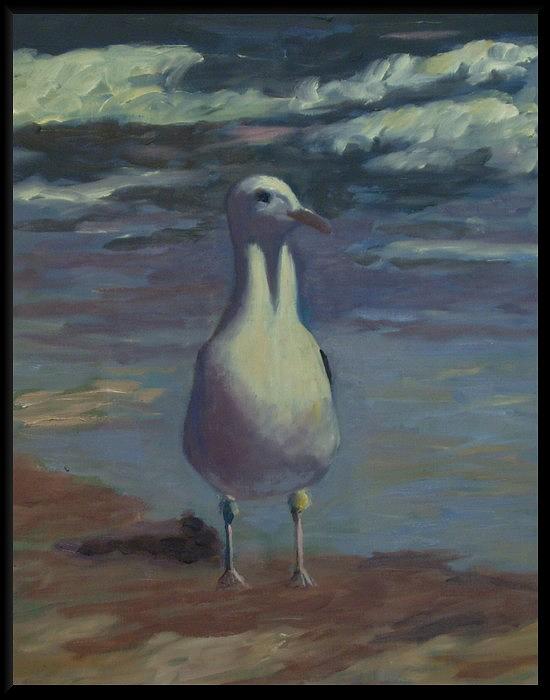 Just Another Gull Painting by Darrell Flint - Fine Art America