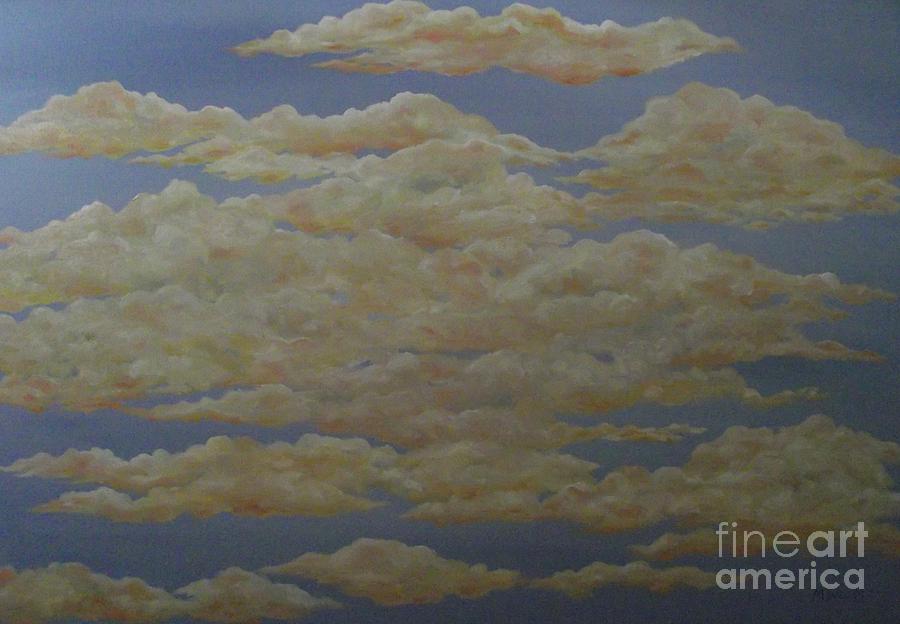 Just Clouds Painting by Michelle Welles