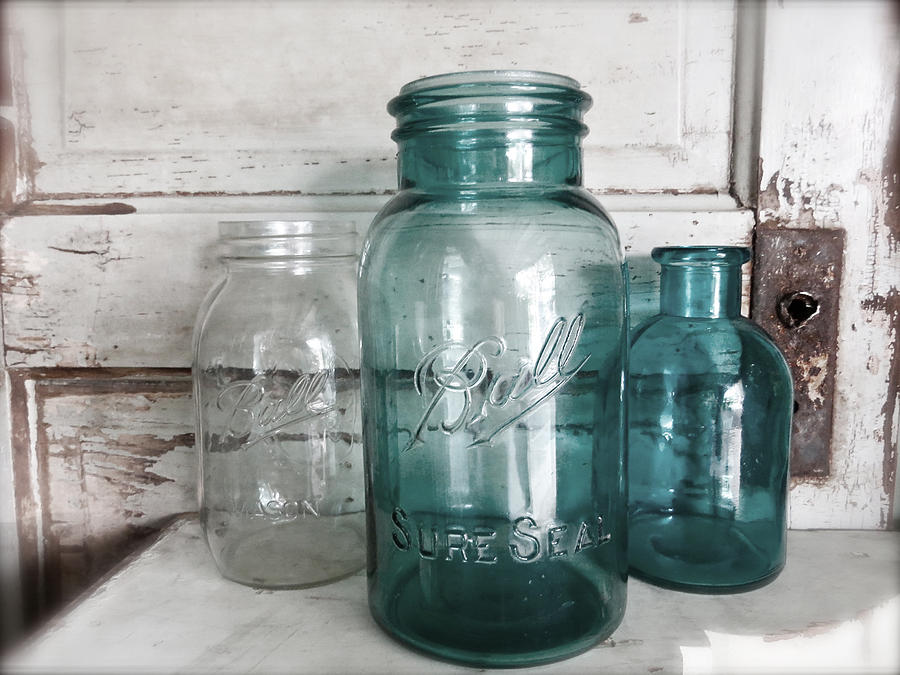 Just Jars Photograph by Angie Mahoney