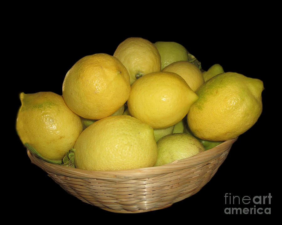 Just Lemons Painting by Sarabjit Singh