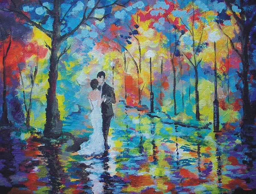 Just married Painting by Jasna Mitrovic Fine Art America