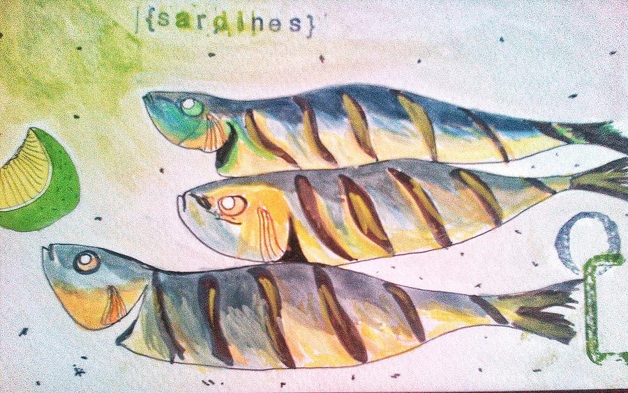 Fish Digital Art - Just sardines by Olivier Calas