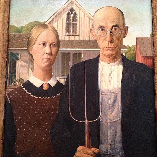 Just Saw american Gothic In Real Photograph by Stacy Sipple