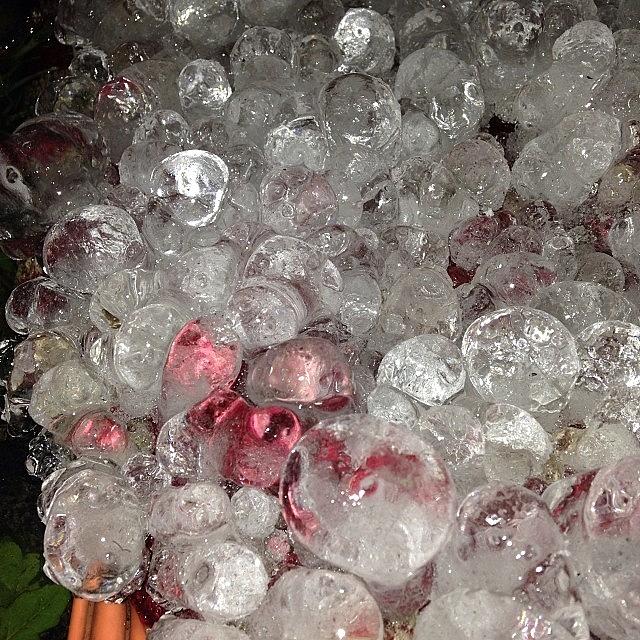 Ball Photograph - Just Some Ice Outside Our Patio by Jordan Scott