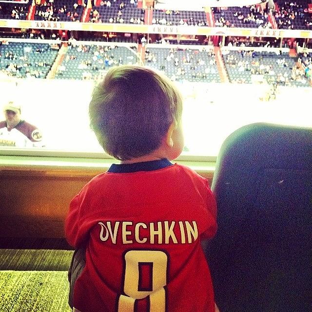Just The Cutest Little Hockey Fan There Photograph by Claire Magee