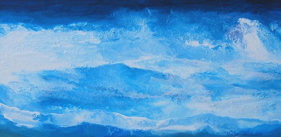 Just the waves Painting by Linda Bailey