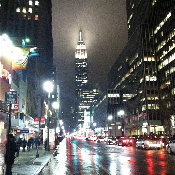 New York City Photograph - Just Walking Home. #nofilter #iphone by Matthew Tarro