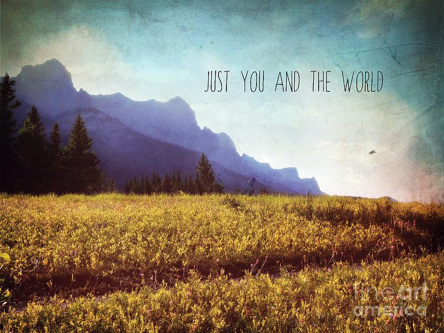 Just You And The World Photograph by Sylvia Cook
