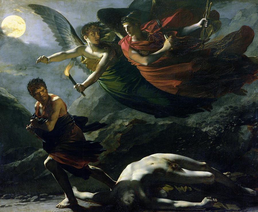 Landscape Painting - Justice and Divine Vengeance pursuing Crime by Pierre-Paul Prudhon