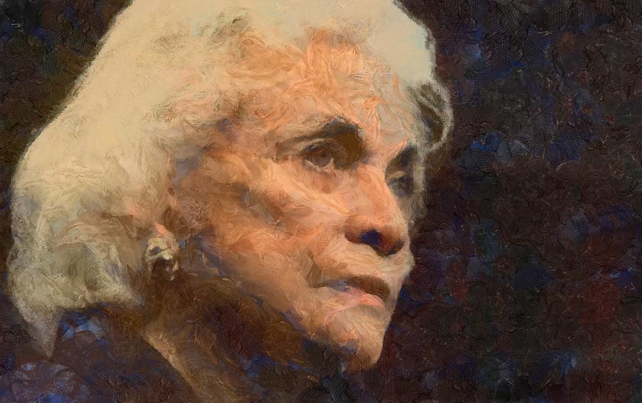 Justice Sandra Day O'connor Digital Art by Carol Sullivan