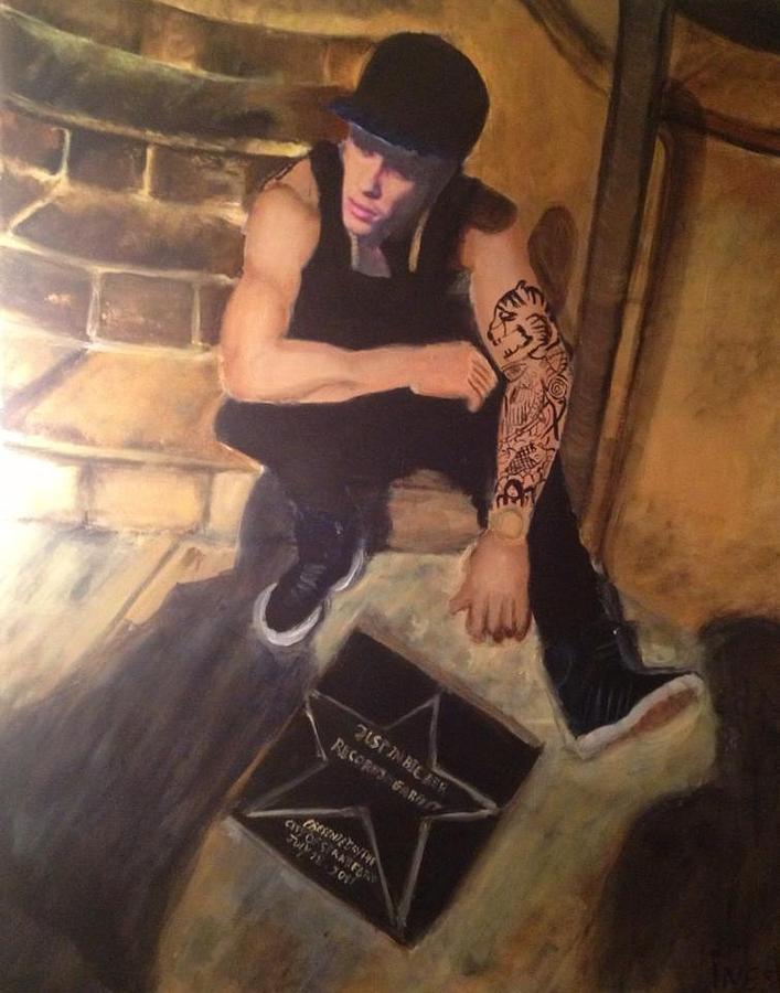 Justin Bieber Painting - Justin Bieber by Ines Said
