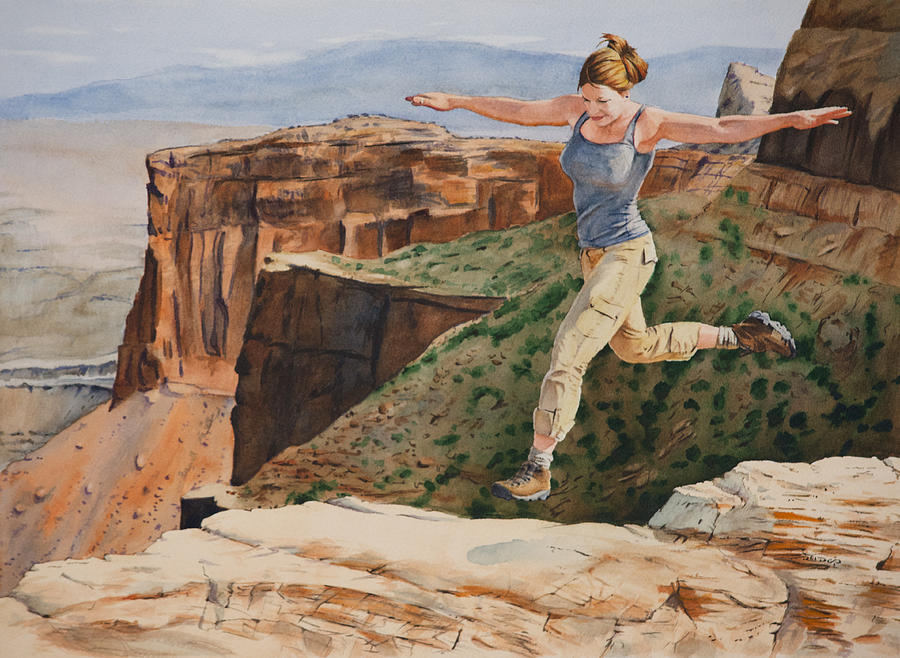 Jynns Leap Painting by Christopher Reid