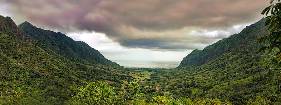 Kaaawa valley panorama Photograph by Dan McManus