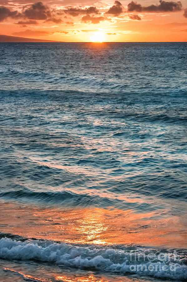 Kaanapali Ocean Sunset 1 Photograph by Al Andersen