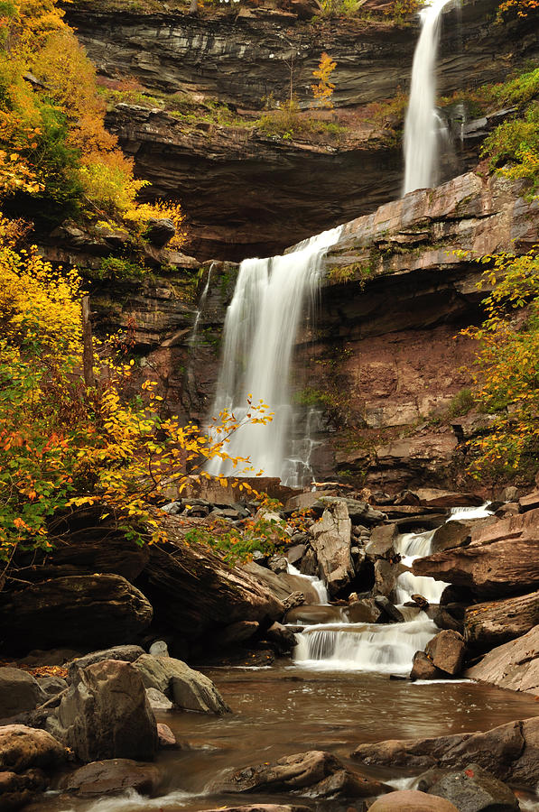 Fall Photograph - Kaaterskill Falls by Adam Paashaus