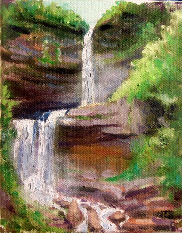 Kaaterskill Falls Painting by Nicolas Bouteneff