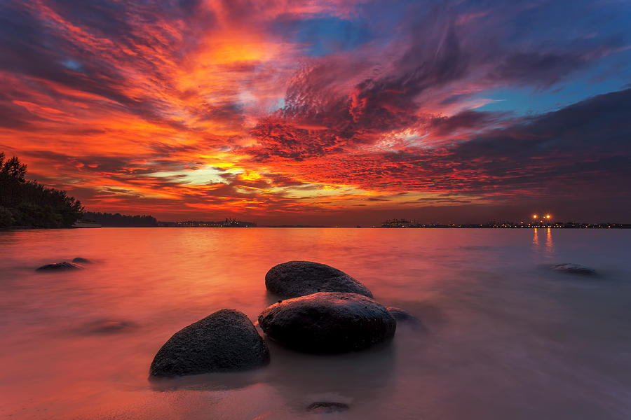 Sunset Photograph - Kaboom by Partha Roy