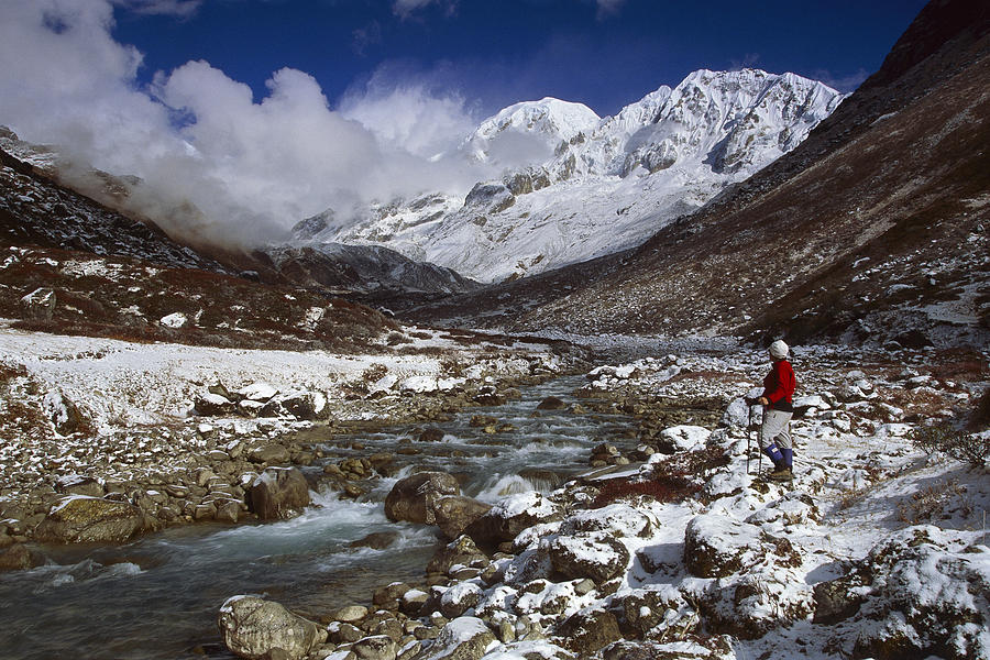 Kabru Peak Winter Himalaya India Photograph by Colin Monteath