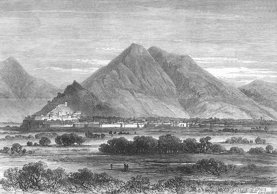 Kabul, Capital Of Afghanistan Drawing by Illustrated London News Ltd