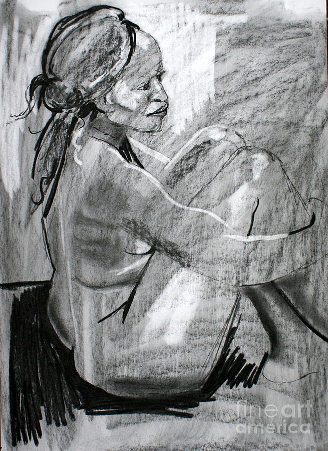 Kaddie Drawing by Joanne Claxton