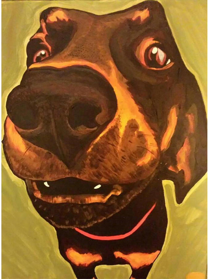 Custom Pet Portraits Painting - Kadee by Lauren Elizabeth