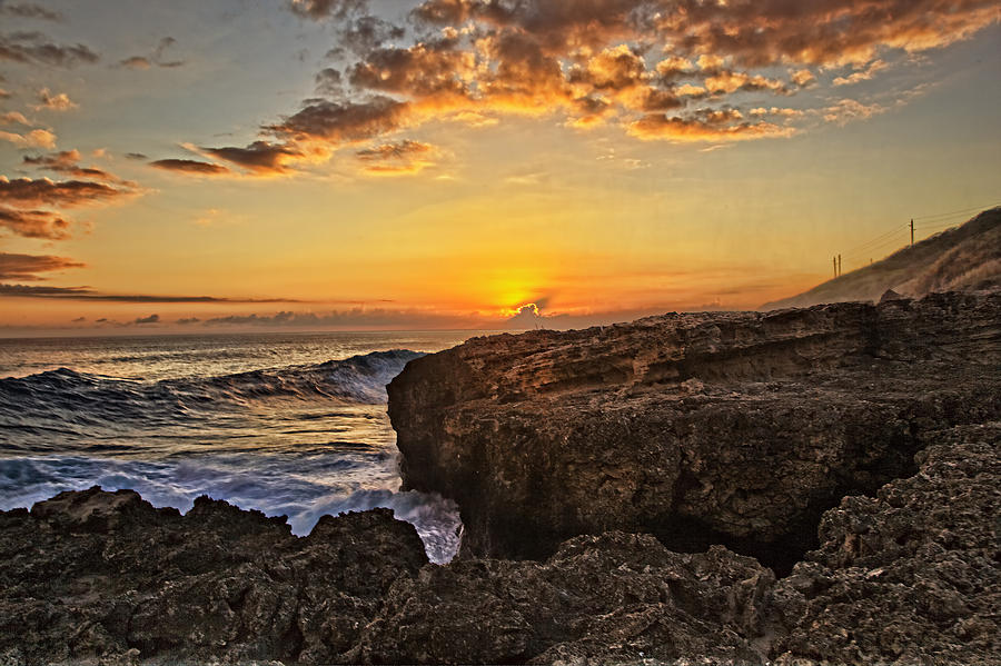 Nature Photograph - Kaena Point Sunset by Marcia Colelli