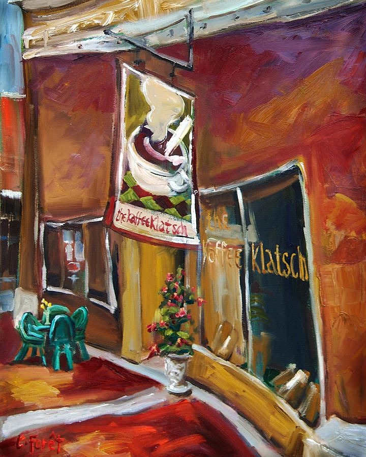 Kaffe Klatsch Painting by Carole Foret