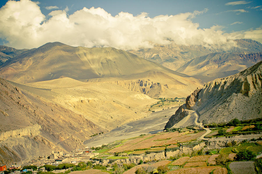 Kagbeni Road to upper Mustang Himalayas Photograph by Raimond Klavins