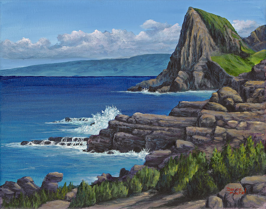 Kahakuloa Maui Painting by Darice Machel McGuire