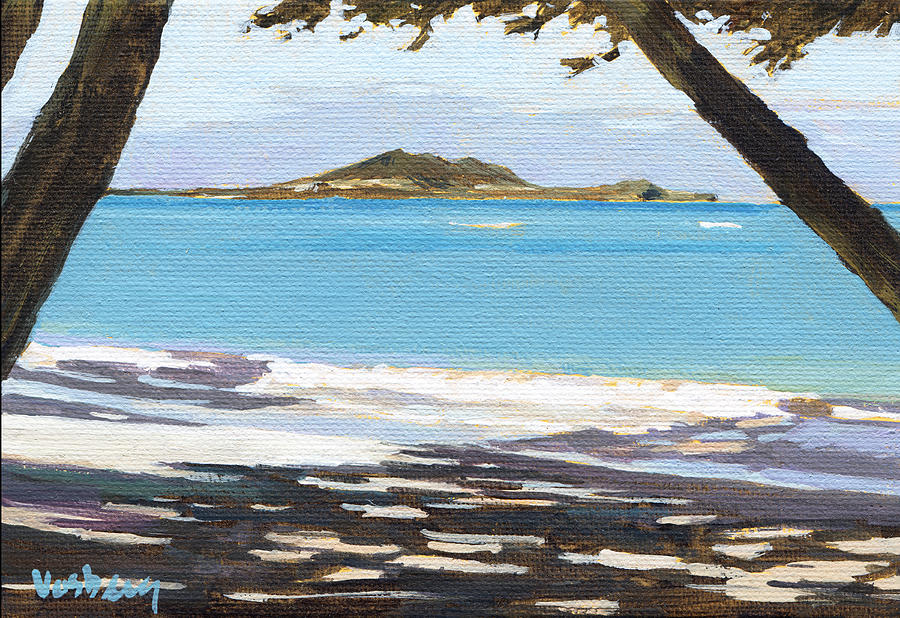 Honolulu Painting - Kailua Beach Shadows by Stacy Vosberg