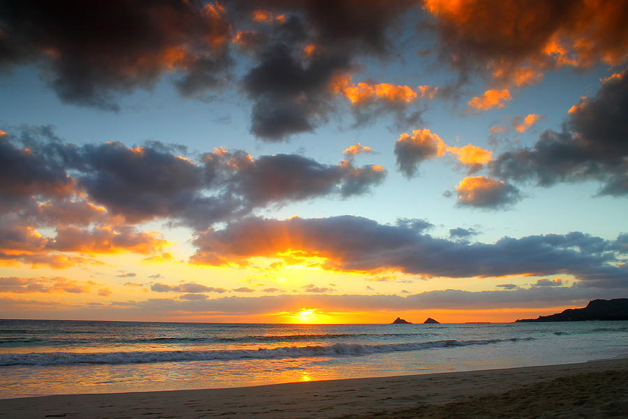 Kailua Beach Sunrise Photograph by Saya Studios