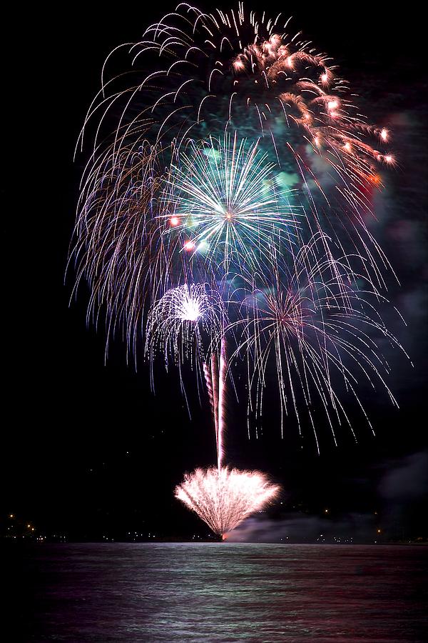 Kailua fireworks 3 Photograph by Eddie Freeman Pixels
