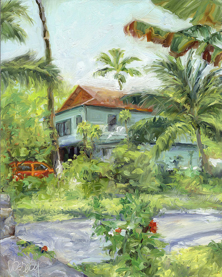 Honolulu Painting - Kailua - Kona Hideaway by Stacy Vosberg