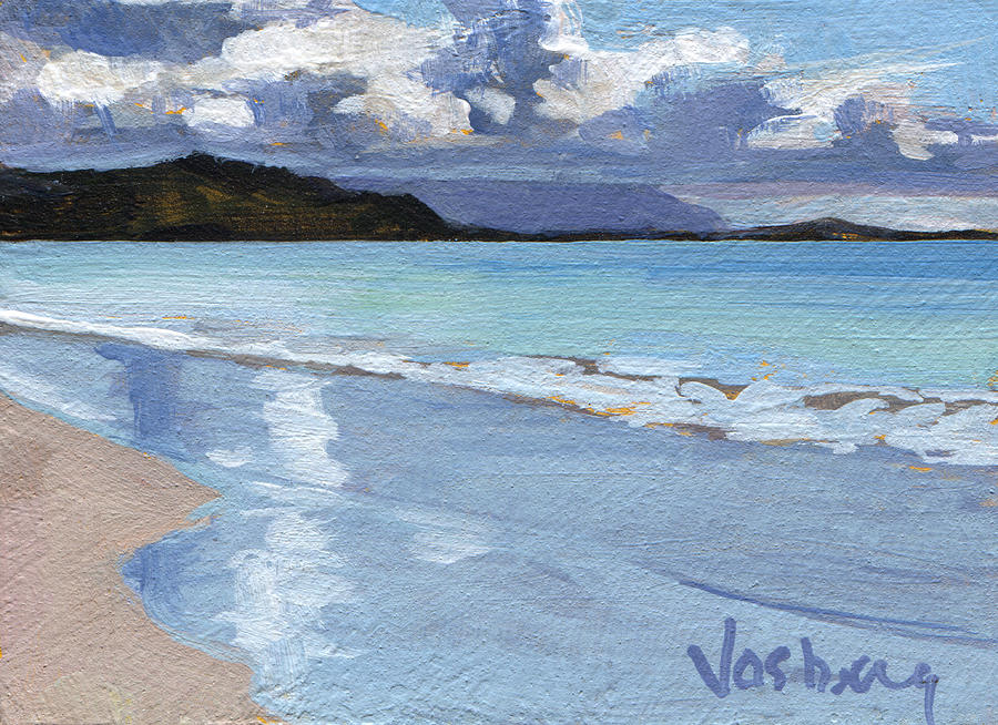 Honolulu Painting - Kailua Sunset by Stacy Vosberg