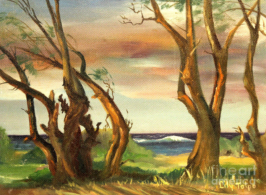 Kaina Point - Oahu HI. Painting by Art By Tolpo Collection