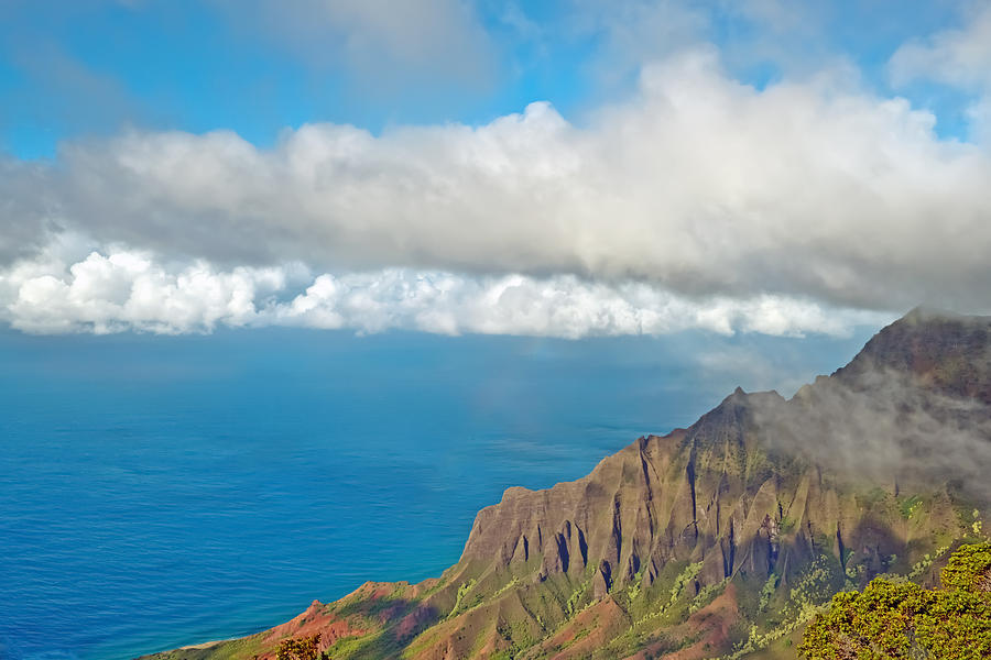 Landscape Photograph - Kalalau Valley Lookout  Kauai Hawaii by Marek Poplawski
