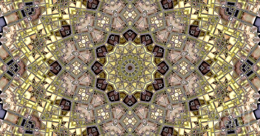 Abstract Digital Art - Kaleidoscope 50 by Ron Bissett