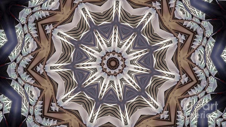 Abstract Digital Art - Kaleidoscope 64 by Ronald Bissett