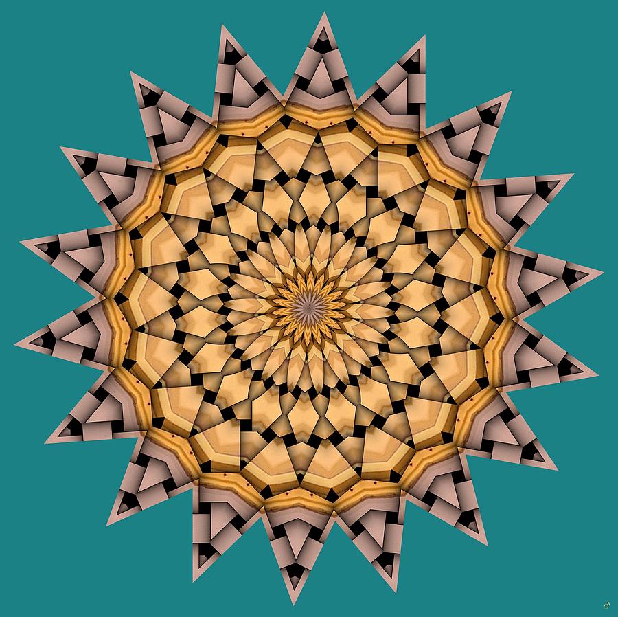 Kaleidoscope Digital Art - Kaleidoscope 7 by Ron Bissett