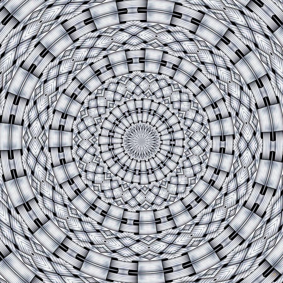 Kaleidoscope Digital Art - Kaleidoscope 9 by Ronald Bissett