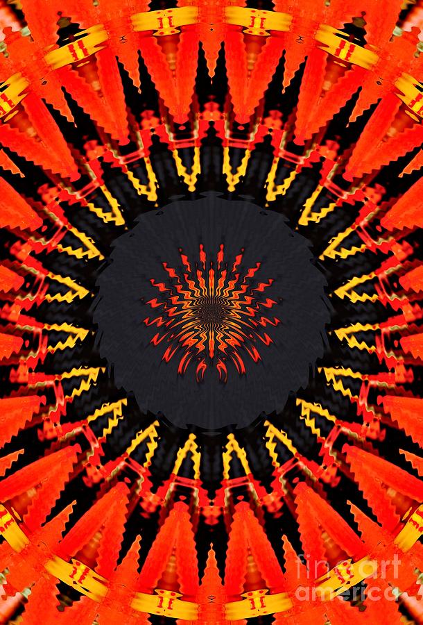 Abstract Photograph - Kaleidoscope Aztec by Suzanne Handel