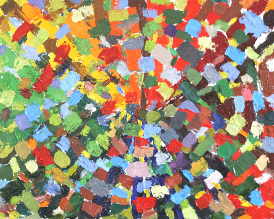 Kaleidoscope Plaid Numer 14 Painting by David Zimmerman