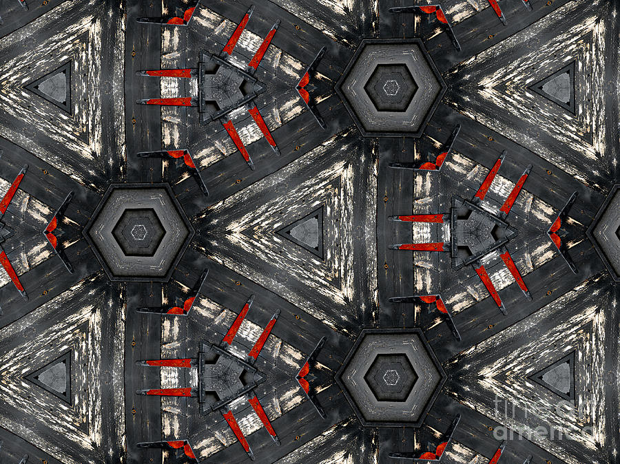 Black Photograph - Kaleidoscope In Black by Agnieszka Kubica Black Photograph - Kaleidoscope In Black by Agnieszka Kubica
