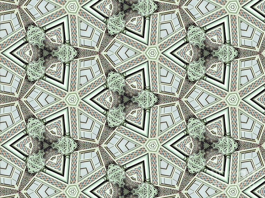 Kaleidoscope Photograph - Kaleidoscope In Light Green by Agnieszka Kubica Kaleidoscope Photograph - Kaleidoscope In Light Green by Agnieszka Kubica