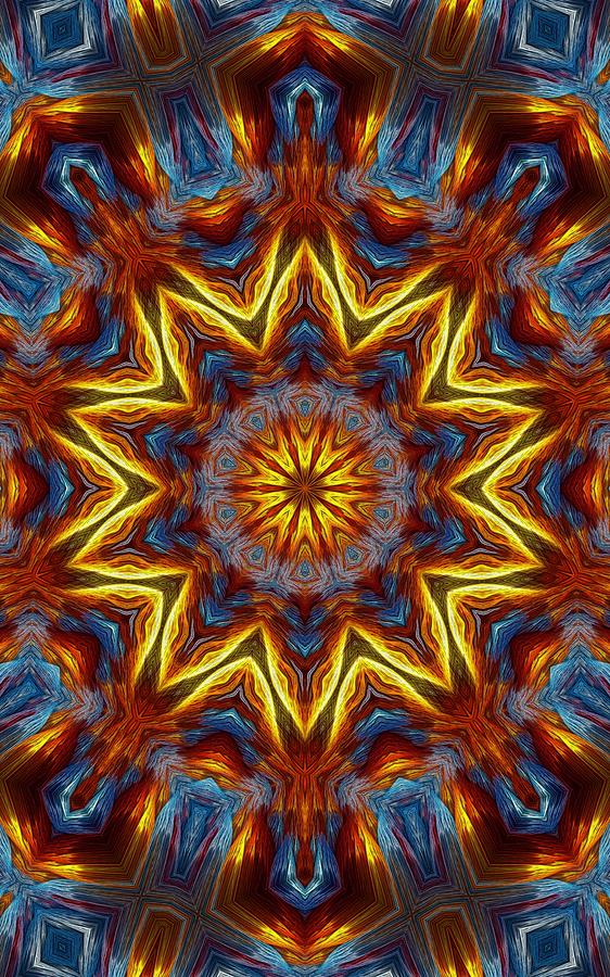 Kaleidoscope - middle eastern design Digital Art by Lilia S