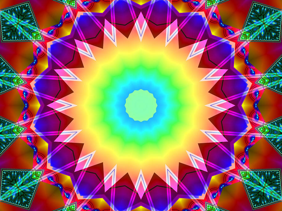 Kaleidoscope Rainbow Digital Art by Mario Carini - Fine Art America