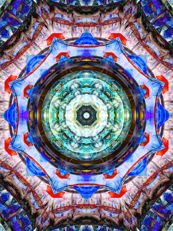 make kaleidoscope image reflect on wall