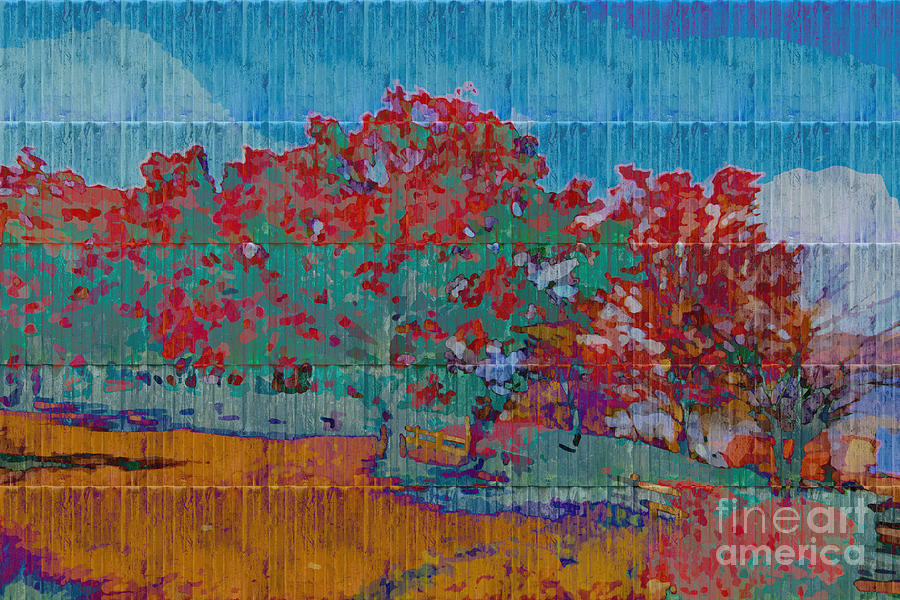 Kaleidoscopic Autumn Scene I Digital Art by Beverly Claire Kaiya